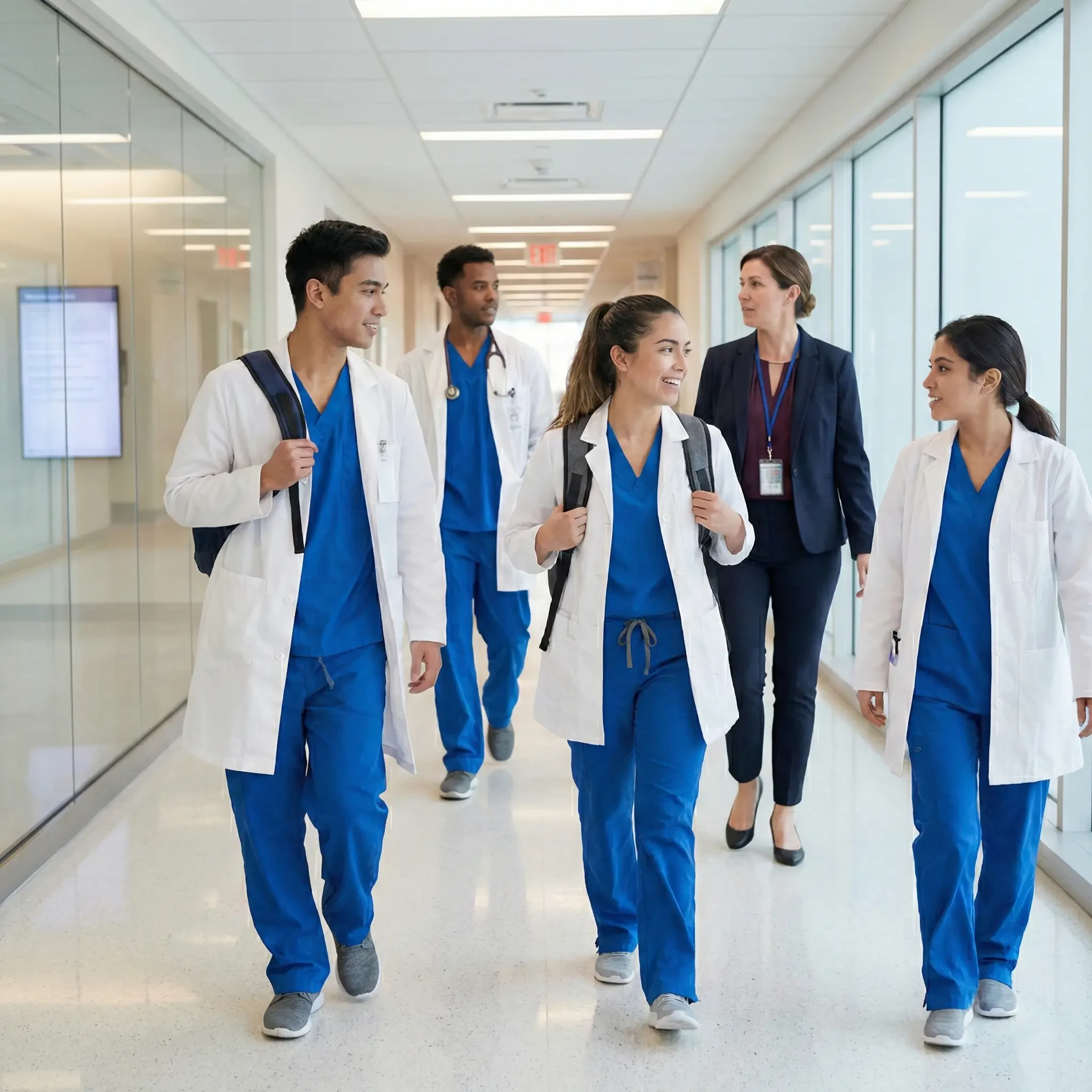 Medical students during clinical rotations and studying for board exams